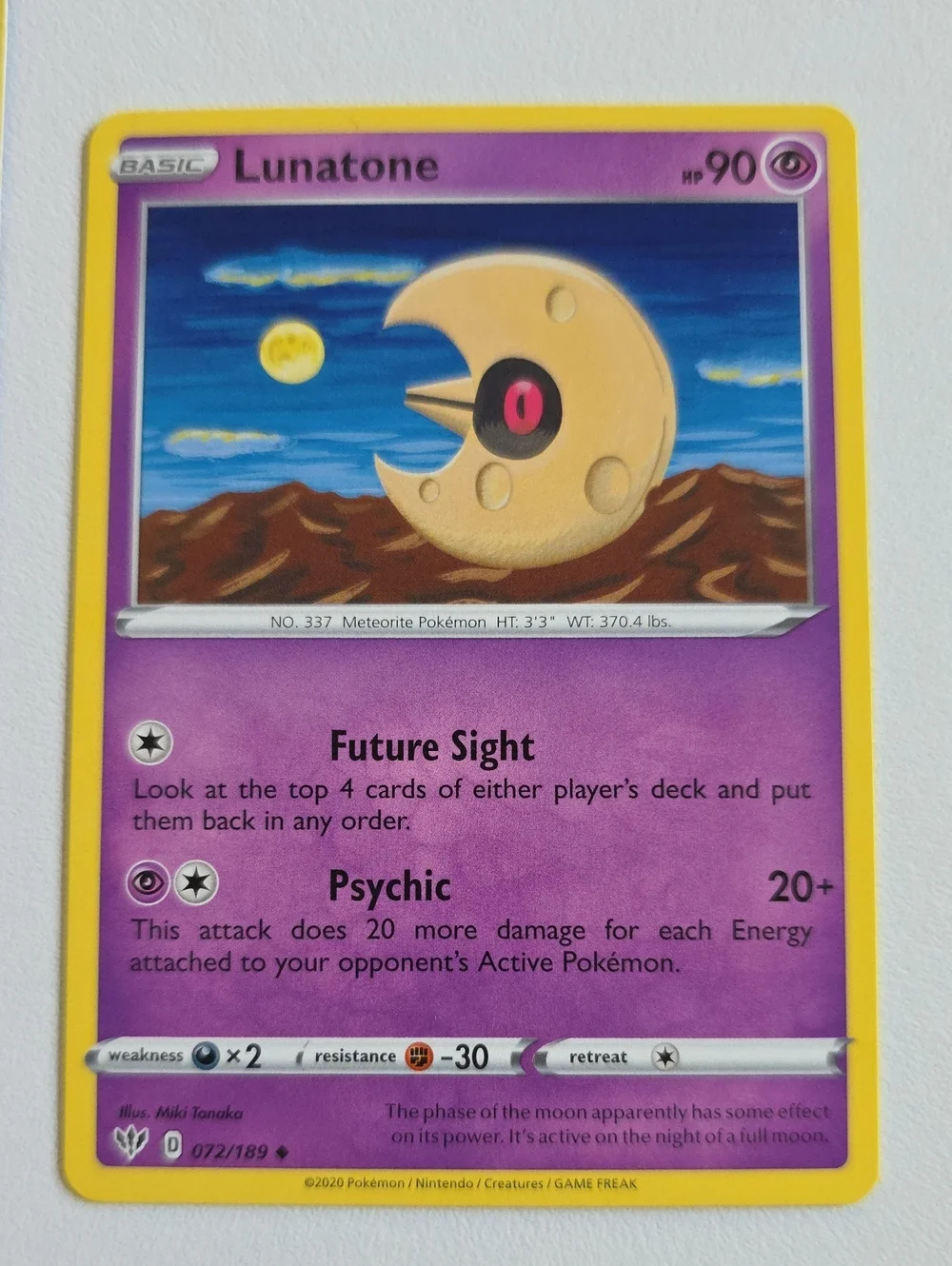 Pokemon Lunatone Card Set